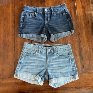 Two Pairs Aeropostale MIDI Denim Jean Shorts